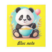 bloc note panda ノートパッド (正面)