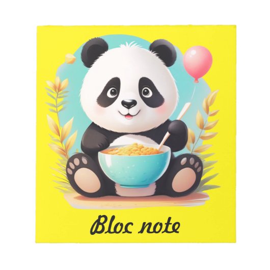 bloc note panda ノートパッド (正面)