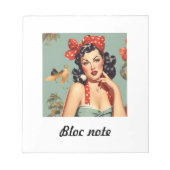 bloc note pin up ノートパッド (正面)