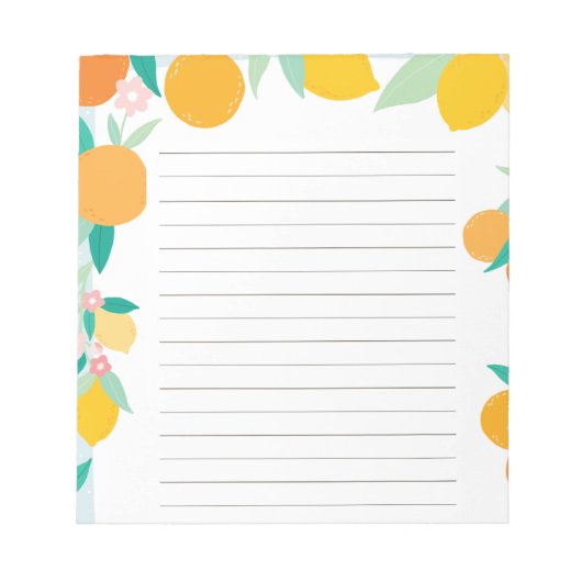 Bloc-notes - Agrumes by Ludilabel ノートパッド (正面)