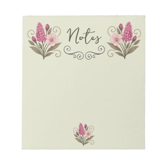 Bloc-notes Delicate Flower Notepad ノートパッド (正面)
