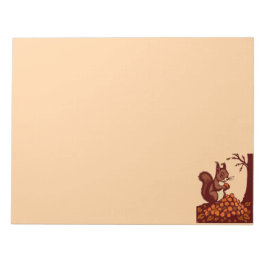 🐿️ Bloc-Notes Écureuil d'Automne – Papeterie📝 ノートパッド
