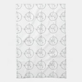 Bloch球| Quantumは(Qubitの)物理学/数学をかみました キッチンタオル (縦)