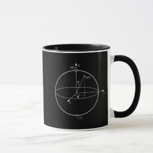 Bloch球 Quantumは(Qubitの)物理学/数学をかみました マグカップ