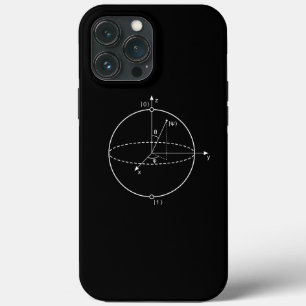 Bloch球 Quantumは(Qubitの)物理学/数学をかみました iPhone 13 Pro Maxケース