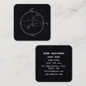 Bloch Sphere | Quantum Bit (Qubit) Physics / Math スクエア名刺 (正面/裏面)