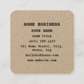 Bloch Sphere | Quantum Bit (Qubit) Physics / Math スクエア名刺 (裏面)