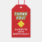 BLOCKカスタムパーティーブカラフルリック ギフトタグ (正面)