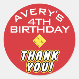 BLOCKカスタムパーティーブカラフルリック ラウンドシール