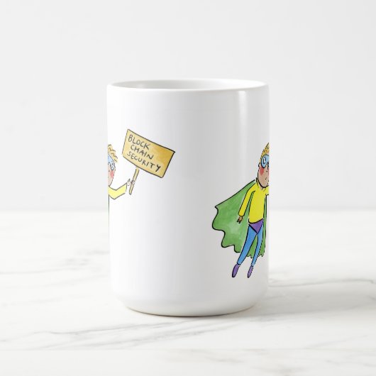Block Chain Security コーヒーマグカップ (中央)
