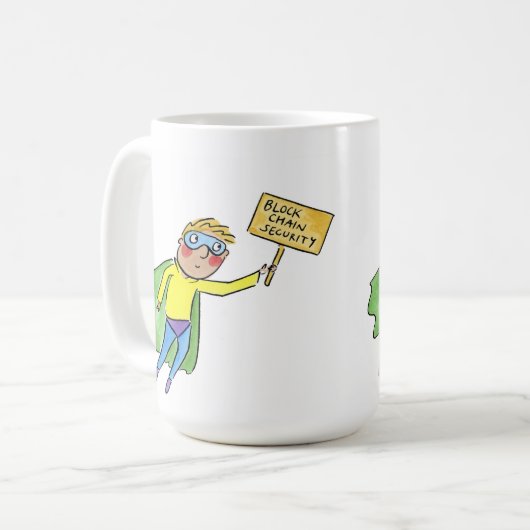 Block Chain Security コーヒーマグカップ (正面左)