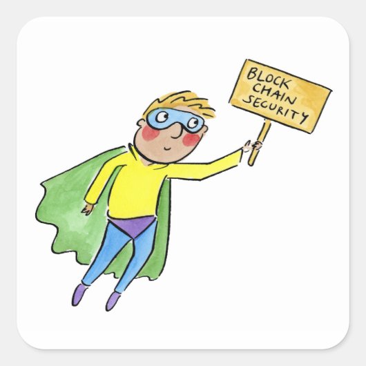 Block Chain Security スクエアシール (正面)