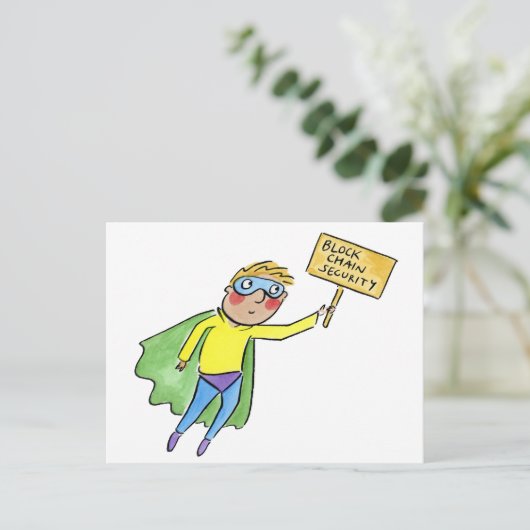 Block Chain Security ポストカード (スタンド正面)
