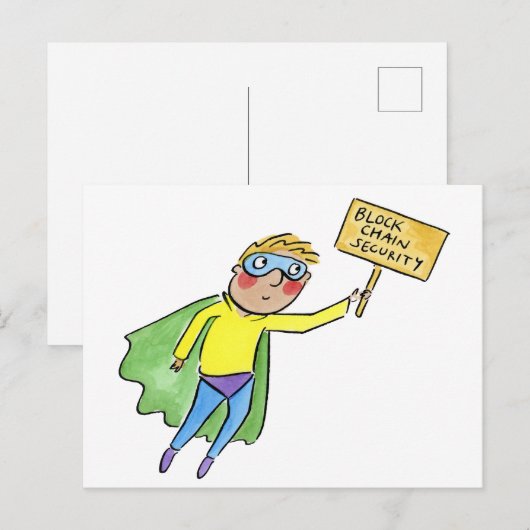 Block Chain Security ポストカード (正面/裏面)