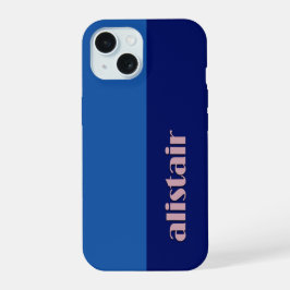 Block Colours With Personalization iPhone 15ケース