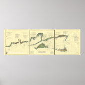 Block Island, Buzzard Bay, Nantucket and Martha’s ポスター (正面)