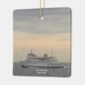 Block Island Ferry Rhode Island Ornament  セラミックオーナメント (左)