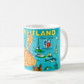 Block Island Rhode Island Mug コーヒーマグカップ (正面右)