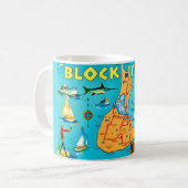 Block Island Rhode Island Mug コーヒーマグカップ (正面左)