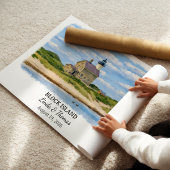 Block Island Rhode Island Poster, Watercolor ポスター