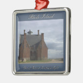Block Island Southeast Light Ornament メタルオーナメント (左)