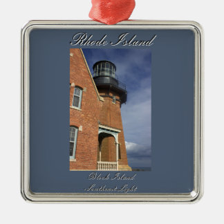 Block Island Southeast Light Ornament メタルオーナメント
