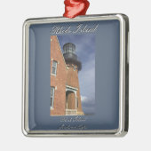 Block Island Southeast Light Ornament メタルオーナメント (左)