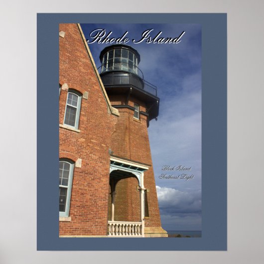 Block Island Southeast Light Poster ポスター (正面)
