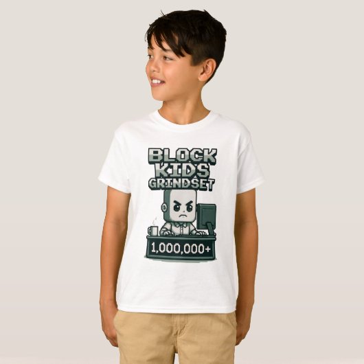 BLOCK KIDS GRINDSET Tシャツ (正面フル)