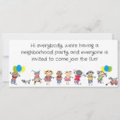 BLOCK PARTY INVITATION 招待状 (正面)