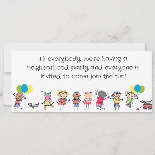 BLOCK PARTY INVITATION 招待状 (正面)