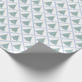 Block Print Flower Christmas Wrapping Paper ラッピングペーパー (角)