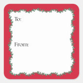 Block Print Garland スクエアシール (正面)