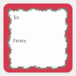 Block Print Garland スクエアシール