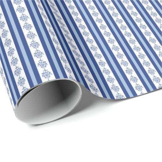 Block Print Palmetto Stripes Wrapping Paper ラッピングペーパー (ロールコーナー)