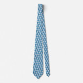 Block retro graphic letter B monogram pattern tie ネクタイ (正面)