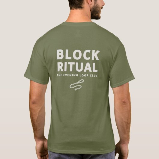 Block Ritual Evening Loop Dog Owner Club T-Shirt Tシャツ (裏面)