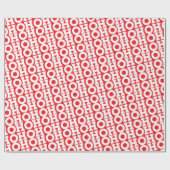 Block Script "HOHOHO" （赤） – ラッピング紙 ラッピングペーパー (フラット)