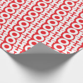 Block Script "HOHOHO" （赤） – ラッピング紙 ラッピングペーパー (角)