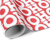 Block Script "HOHOHO" （赤） – ラッピング紙 ラッピングペーパー (ロールコーナー)