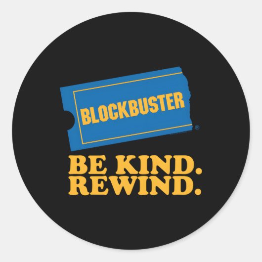 Blockbuster Be Kind巻き戻し ラウンドシール (正面)