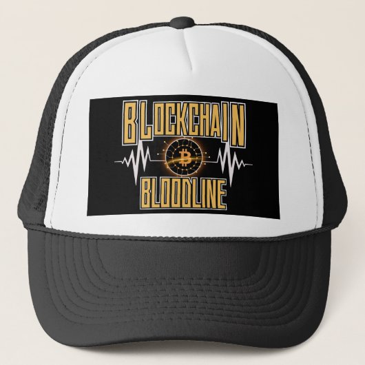 Blockchain Bloodline™ Crown Coded Crypto Culture キャップ (正面)