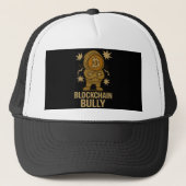 Blockchain Bully™ Bitcoin for Crypto Coin Traders キャップ (正面)