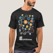 Blockchain Crypto - Cryptocurrencyシャツフード付きスウェットシャツ Tシャツ (正面)