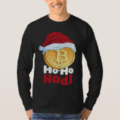 Blockchain Ho HoHodl Xmas Bitcoin Cryptocurrency B Tシャツ (正面)