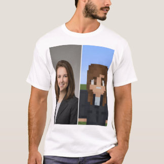 BlockPix Minecraft Character T-Shirt Tシャツ