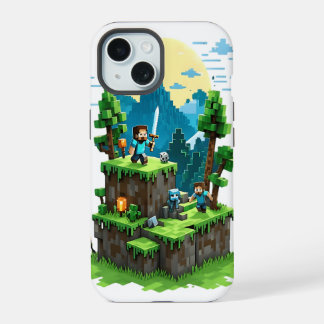 BlockQuest Adventures – ピクセルアートiPhone 15ケース iPhone 15ケース