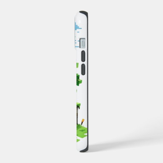 BlockQuest Adventures - Pixel Art iPhone 15ケース (左側面)