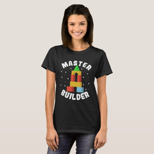 Blocks Master Builder  1 Tシャツ (正面フル)