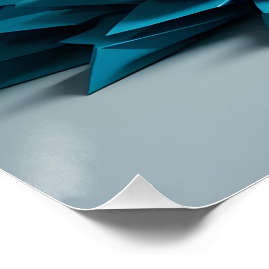 Blockscape Water Portrait ポスター (コーナー)